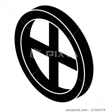 Roof window frame icon, simple black style Roof window frame icon, simple black style 37168754