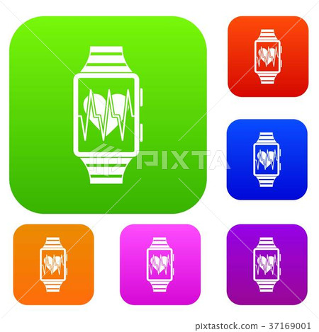 Smartwatch with sport app set collection 37169001