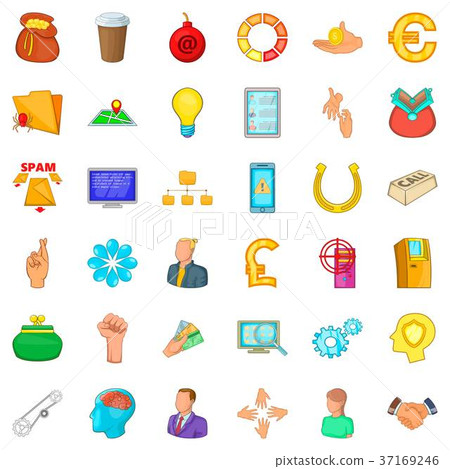 Command icons set, cartoon style - Stock Illustration [37169246] - PIXTA