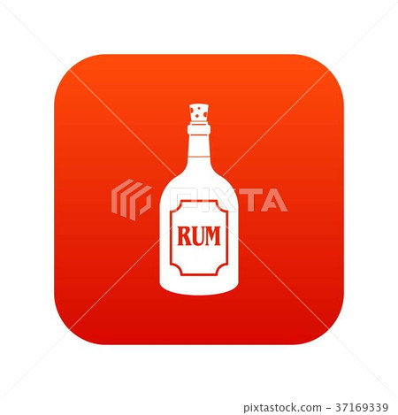 Rum icon digital red - Stock Illustration [37169339] - PIXTA