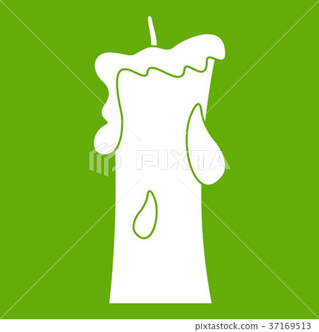 Small candle icon green Small candle icon green 37169513