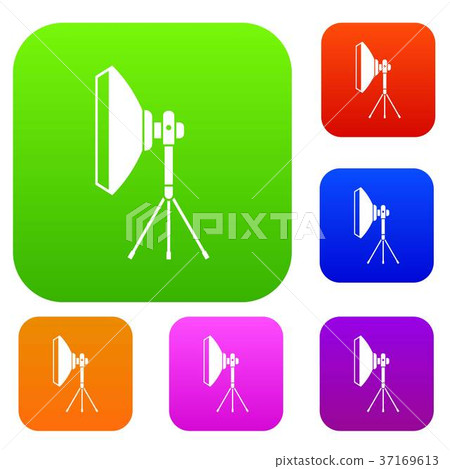Studio lighting equipment set collection - Stock Illustration [37169613 ...