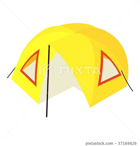 Camp tent icon, isometric 3d style Camp tent icon, isometric 3d style 37169826