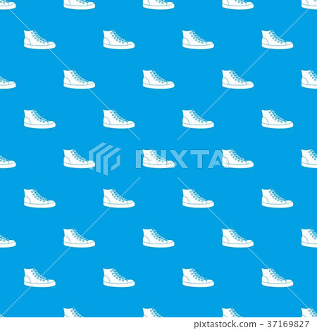 Sneakers pattern seamless blue 37169827
