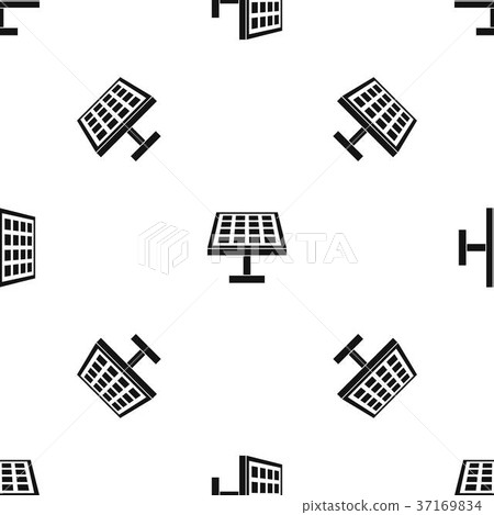 Solar energy panel pattern seamless black Solar energy panel pattern seamless black 37169834