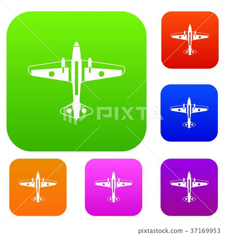 Military aircraft set collection - Stock Illustration [37169953] - PIXTA