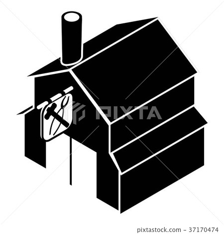 Smithy icon, simple black style 37170474