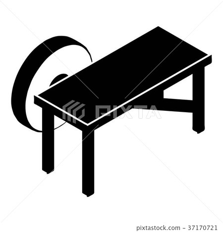 Grindstone icon, simple black style 37170721