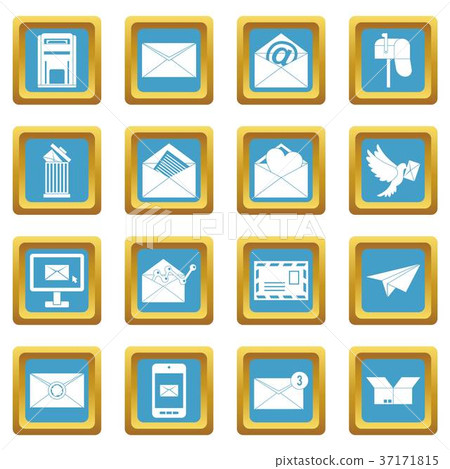 Email icons azure - Stock Illustration [37171815] - PIXTA