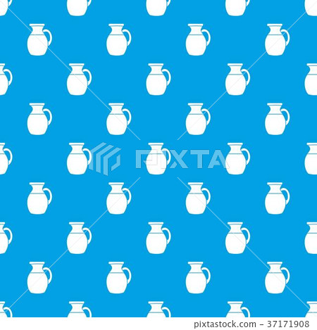 Jug of milk pattern seamless blue Jug of milk pattern seamless blue 37171908