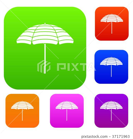 Beach umbrella set collection Beach umbrella set collection 37171963