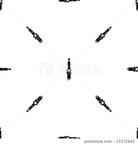 Car candle pattern seamless black 37172642