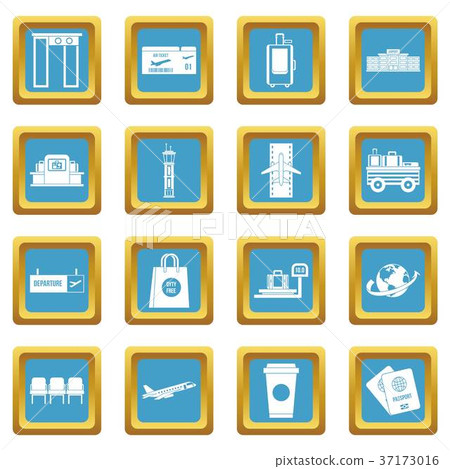 Airport icons azure Airport icons azure 37173016