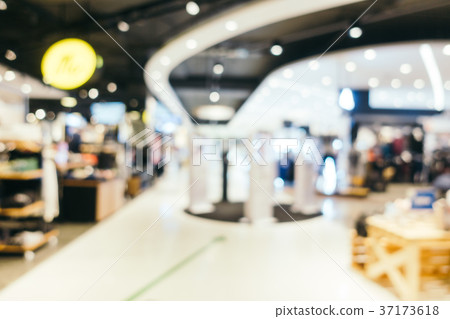 Abstract blur shopping mall of deparmet store interior Abstract blur shopping mall of deparmet store interior 37173618