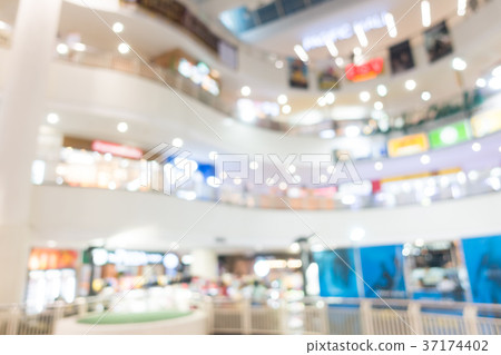 Abstract blur and defocused shopping mall in department store Abstract blur and defocused shopping mall in department store 37174402