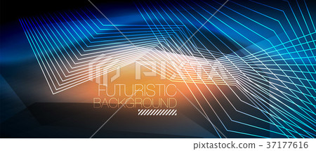 Straight neon lines Straight neon lines 37177616