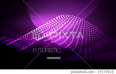 Smooth neon wave Smooth neon wave 37177619