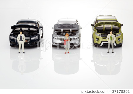 汽車，商人，女商人，模型 37178201