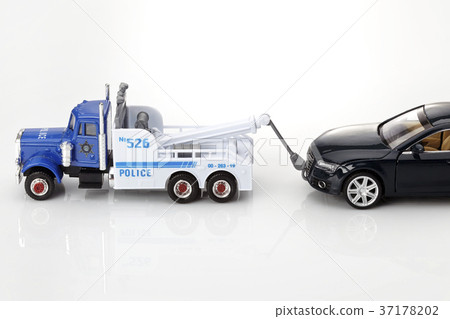 警車，牽引車，汽車，模型 37178202