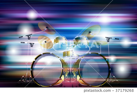 abstract blur background with drum kit abstract blur background with drum kit 37179268