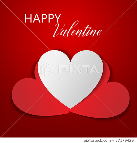 valentines day background vector greeting card - Stock Illustration ...