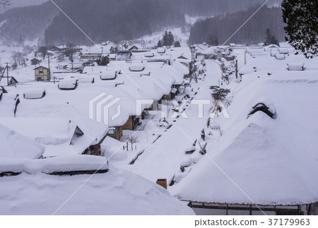 雪大內酒店冬天風景會津高速公路東北觀光 雪大內酒店冬天風景會津高速公路東北觀光 37179963