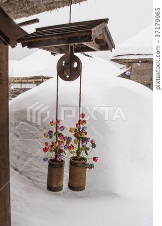 東北冬季風光 驛站小鎮 復古風光 漁桶 圖片素材 清涼日本冬季形象 東北冬季風光 驛站小鎮 復古風光 漁桶 圖片素材 清涼日本冬季形象 37179965