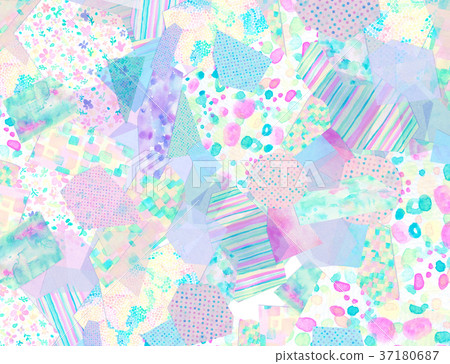 Paper collage background material 37180687