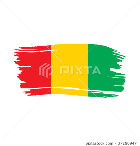 guinea flag, vector illustration guinea flag, vector illustration 37180947