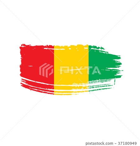 guinea flag, vector illustration guinea flag, vector illustration 37180949