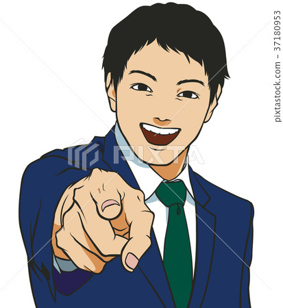 指向手指的工作者正確 指向手指的工作者正確 37180953