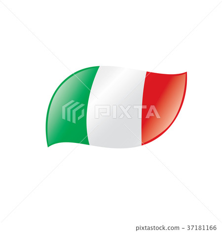 Italy flag, vector illustration 37181166