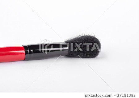 Powder blush brush on white background. Powder blush brush on white background. 37181382