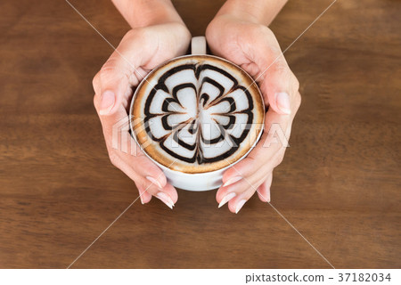 white cup of coffee 37182034