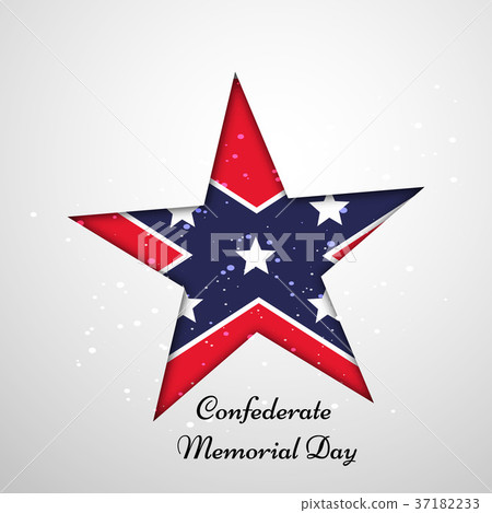 illustration of Confederate Memorial Day 37182233