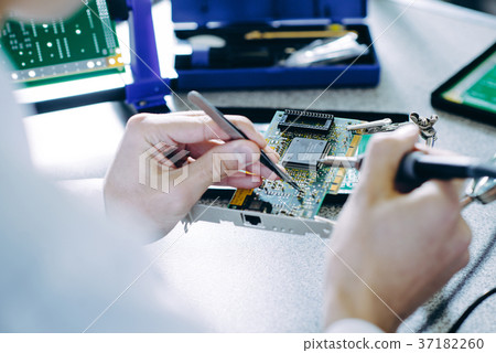 microchip production factory microchip production factory 37182260