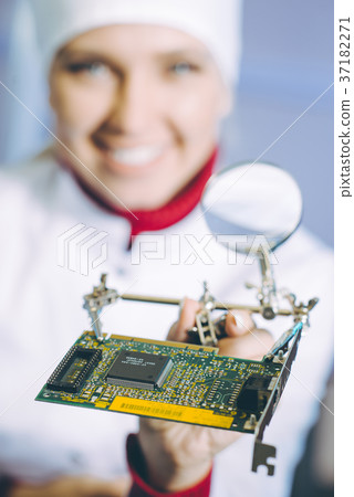 microchip production factory 37182271