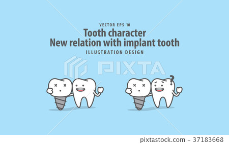Tooth character New relation with implant vector Tooth character New relation with implant vector 37183668