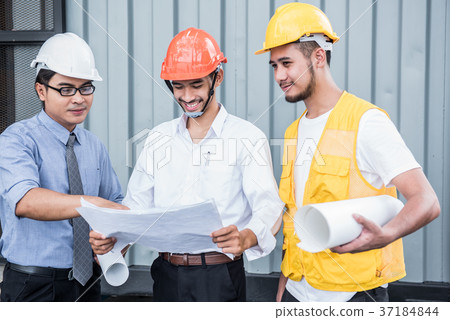 engineers and teamwork, meeting for successful engineers and teamwork, meeting for successful 37184844
