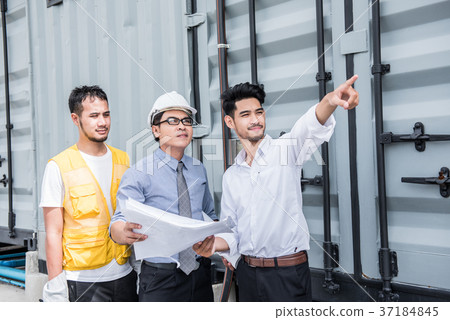 engineers and teamwork, meeting for successful 37184845