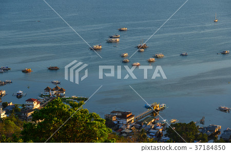 Seascape of Coron Islands, Philippines Seascape of Coron Islands, Philippines 37184850