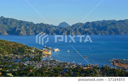 Seascape of Coron Islands, Philippines Seascape of Coron Islands, Philippines 37184855