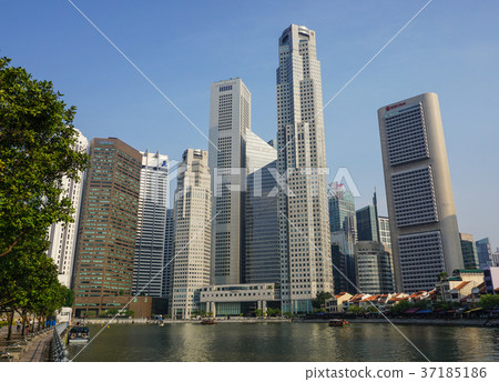 Modern buildings in Singapore Modern buildings in Singapore 37185186