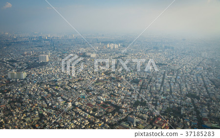 Aerial view of Saigon, Vietnam 37185283