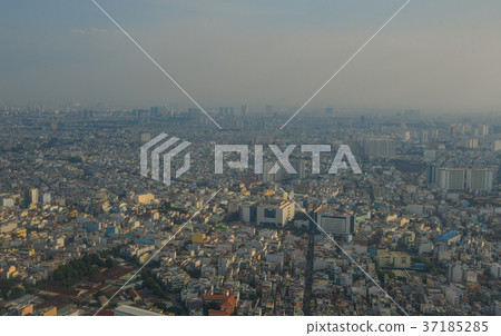 Aerial view of Saigon, Vietnam 37185285