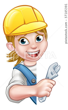 Cartoon Character Plumber Woman  37185391