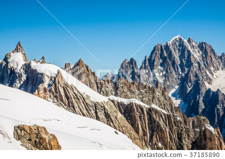 Mont Blanc massif,in the Chamonix mont blanc 37185890
