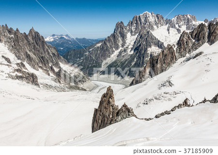 Mer de Glace (Sea of Ice) is a glacier located Mer de Glace (Sea of Ice) is a glacier located 37185909