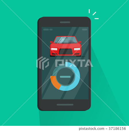 Smartphone dashboard with car diagnostic data Smartphone dashboard with car diagnostic data 37186156