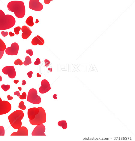 Falling hearts vertical pillar. Falling hearts vertical pillar. 37186571